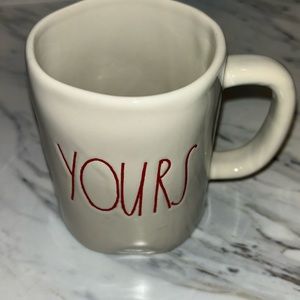 Vintage Rae Dunn Magenta collection YOURS coffee mug